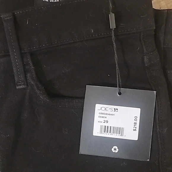 JOE'S Black Jeans The Dean // Mens Brand New with Tags